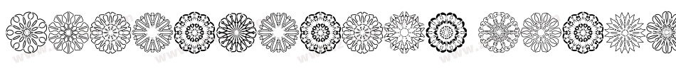 AlphaShapes diamonds 2字体转换